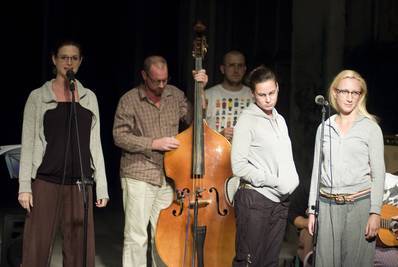 Jordán Adél, Gál Kristóf, Mészáros Béla, Péter Kata, Szandtner Anna - © theater.hu - Ilovszky  Béla